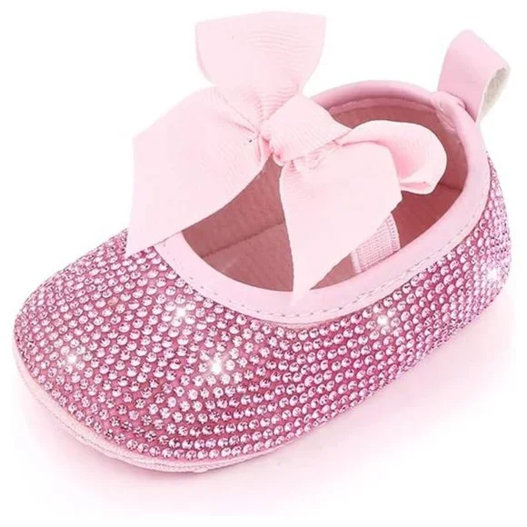 NWT Cute Sparkling Bling Swarovski Rhinestone Baby Girl Princess Shoes +… - Picture 4 of 16